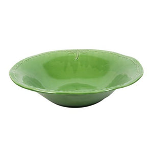 French Country Collections Dragonfly Stoneware Green Salad Bowl Small