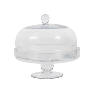 French Country Collections Cake Stand with Dome Short