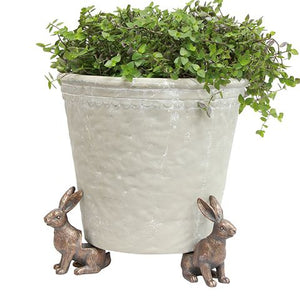 French Country Collections Set of 3 Hare Pot Stand