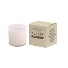 Load image into Gallery viewer, French Country Collections Sunday Morning Glass Candle

