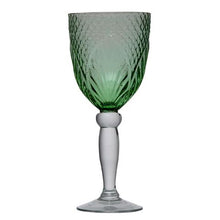 Load image into Gallery viewer, French Country Collections Vintage Green Goblet set of 4
