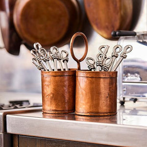 French Country Collections Utensil Holder Copper