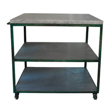 Load image into Gallery viewer, French Country Collections Zinc Green Utility Bench
