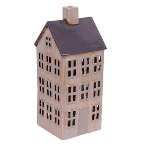 French Country Collections Grande Chalet Tea Light House in Grey
