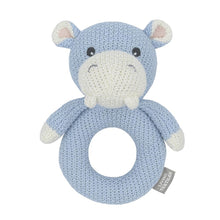 Load image into Gallery viewer, Living Textiles Henry the Hippo Knitted Rattle

