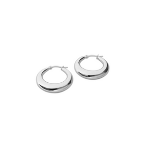 Fabuleux Vous Silver Hollow Hoops 30mm