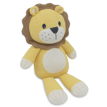 Load image into Gallery viewer, Living Textiles Leo the Lion Knitted Toy

