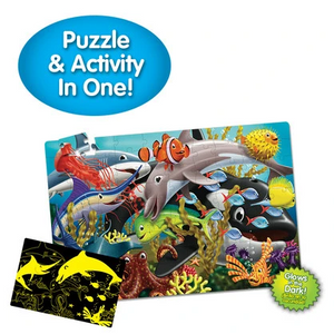The Learning Journey Glow In The Dark Sealife Puzzle