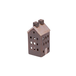 French Country Collections Maison de campagne Tea Light House in Grey