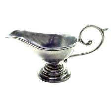 French Country Collections Pewter Gravy Boat