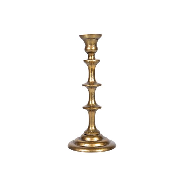 French Country Collections Ridged Taper Candlestick Short