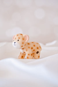 Tikiri My 1st Tikiri Leopard- Natural Rubber Teether Rattle & Bath Toy Gift Box